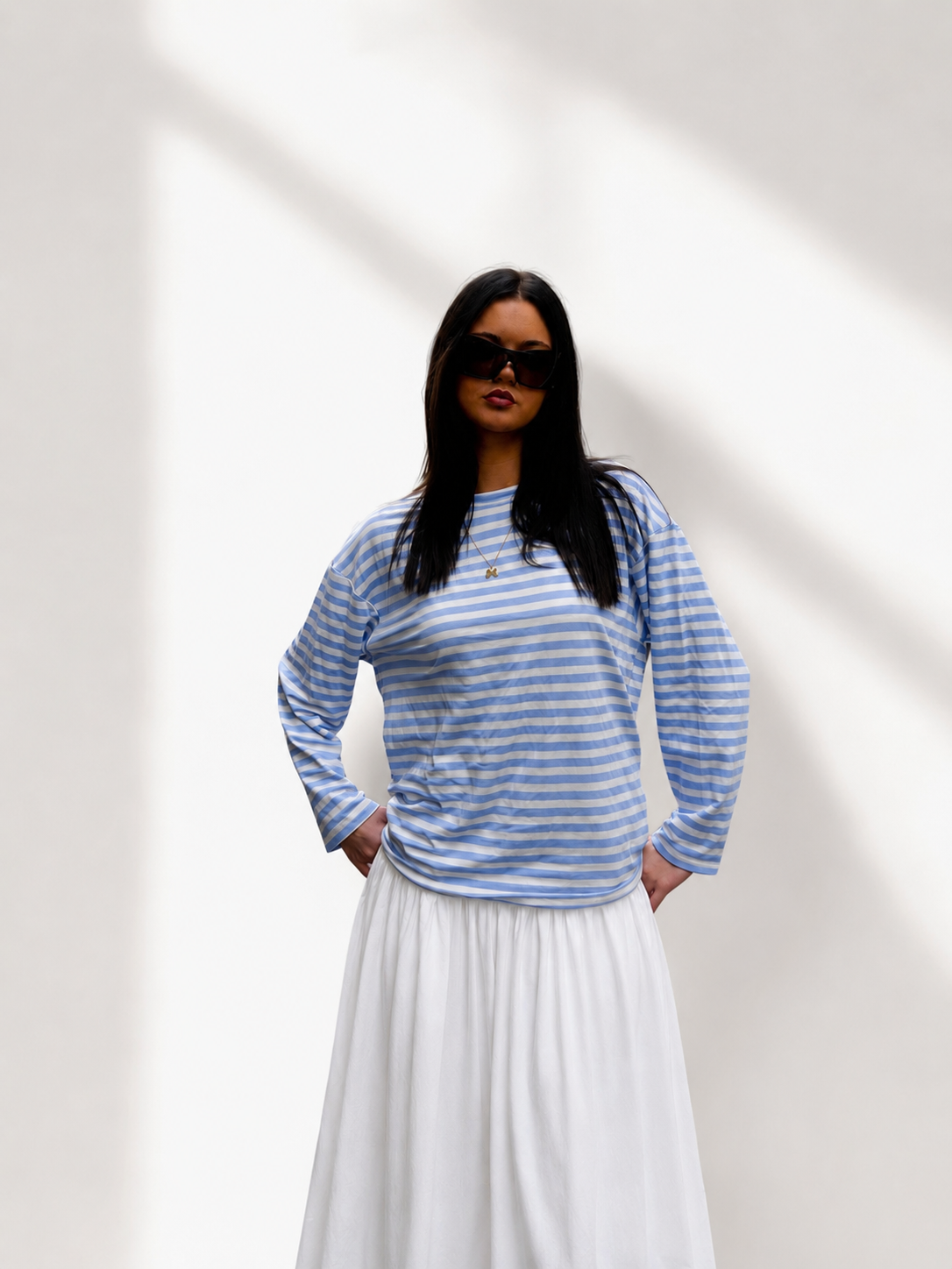 Haut marinière bleu