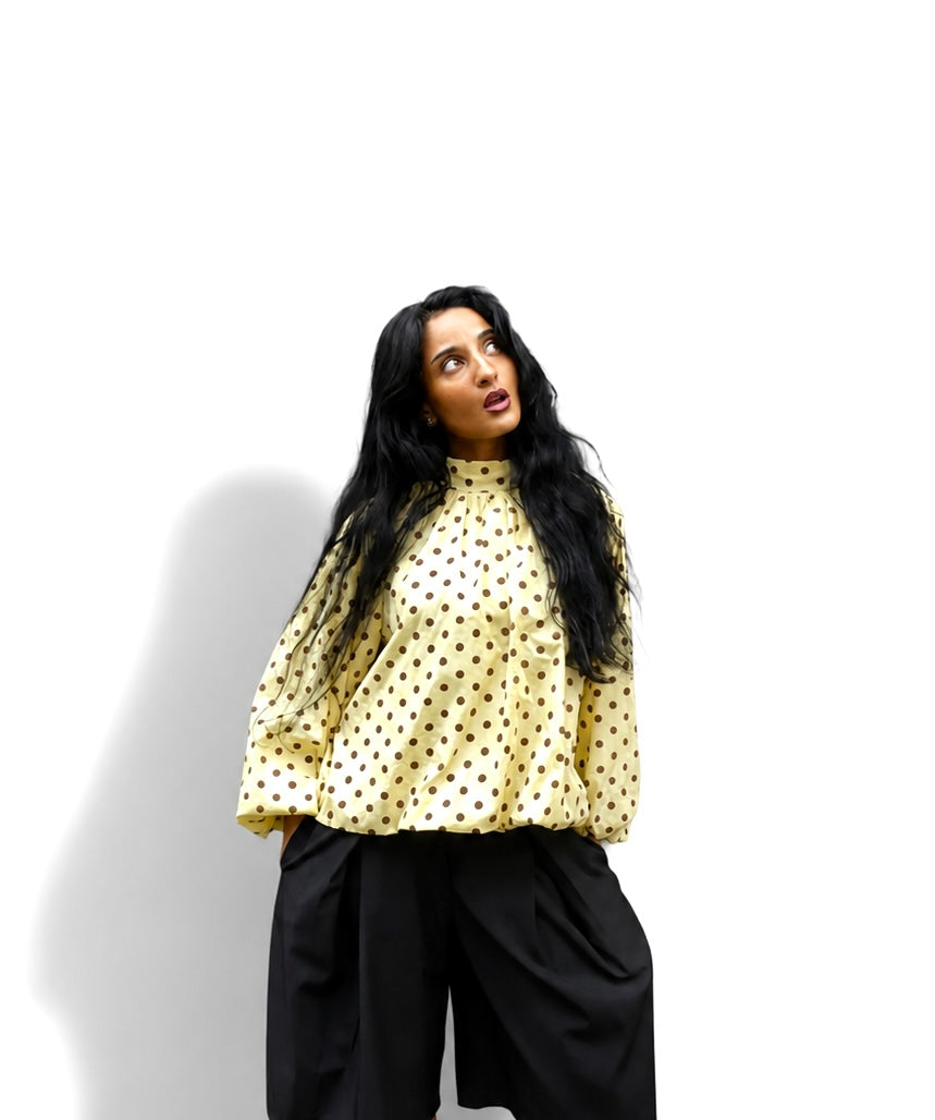 Blouse à pois