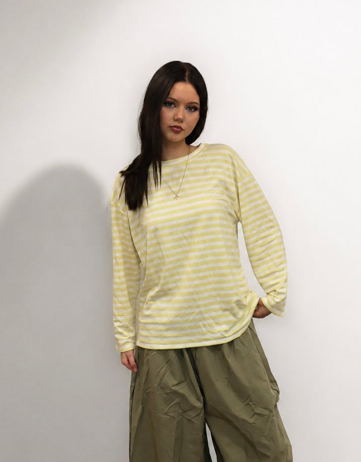 Haut marinière jaune