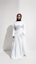 Haut satin en dentelle
